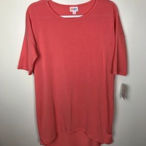 LuLaRoe Sz S Solid Peach Pink Irma NWT